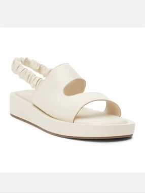 MATISSE liv ankle strap sandals in bone white leather  SZ 7